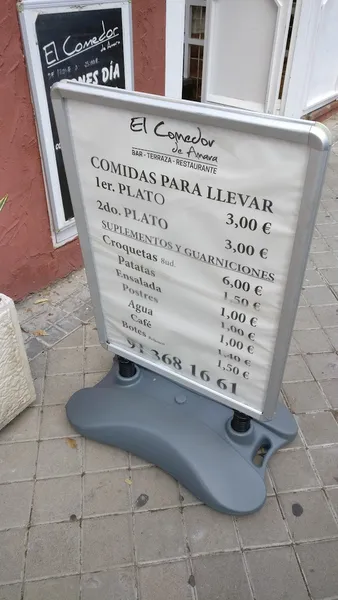 menu 0 of El comedor de Amara