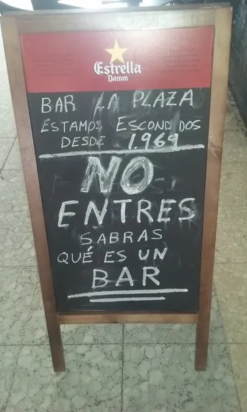 menu 0 of Bar La Plaza