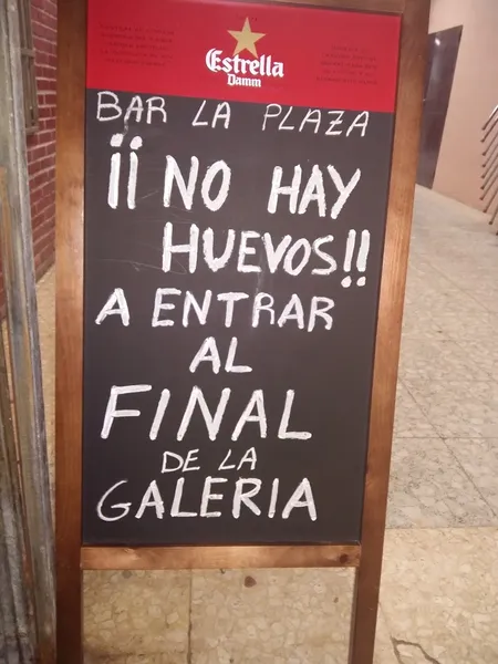 menu 1 of Bar La Plaza