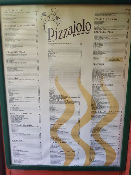 menu 0 of Pizzaiolo
