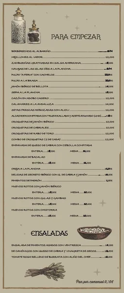 menu 0 of Do Meigo Sanchinarro Restaurante