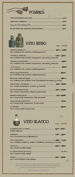 menu 1 of Do Meigo Sanchinarro Restaurante