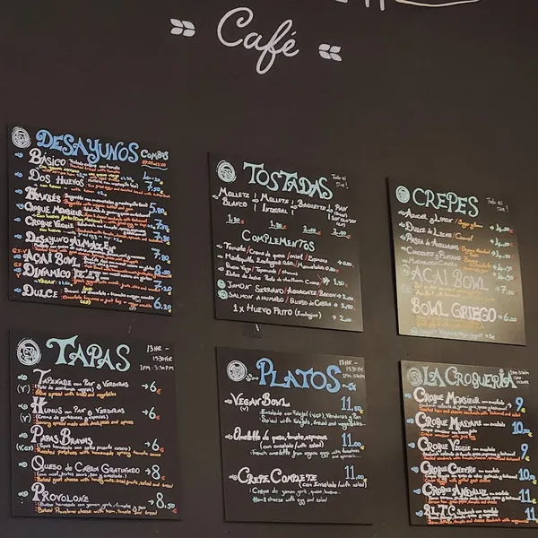 menu 1 of Almazen café