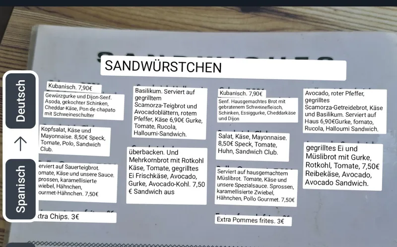 menu 0 of La Mala Brunch