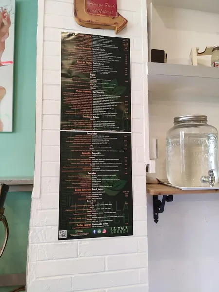 menu 2 of La Mala Brunch