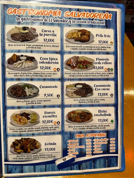 menu 0 of El Pulgarcito Restaurante Salvadoreño