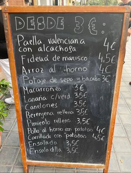 menu 1 of Menjars La Barraca