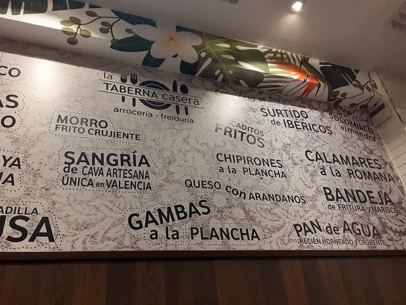 menu 2 of Restaurante arrocería. La Taberna Casera