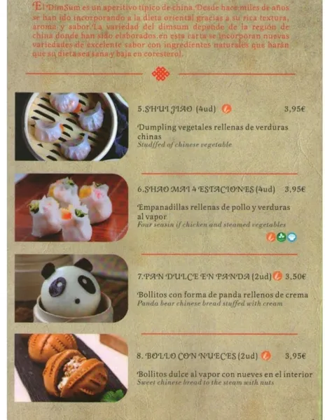 menu 1 of Restaurante Zhen Bao