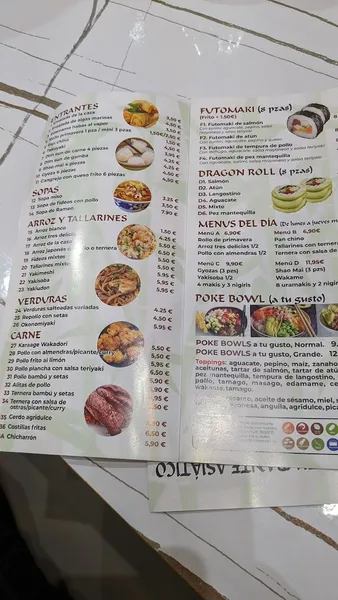 menu 2 of He Wei