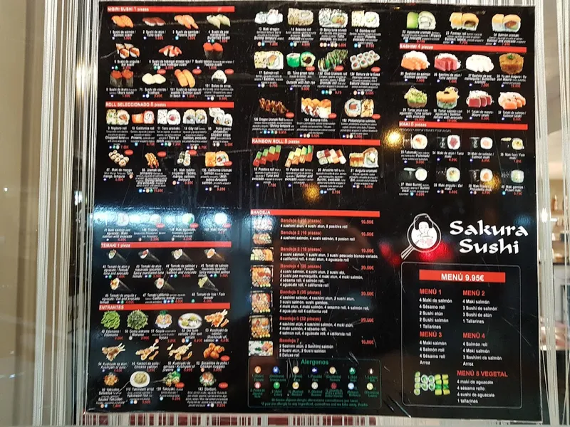 menu 1 of Sakura Sushi - Restaurante Japonés