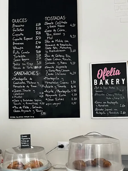 menu 2 of Ofelia Bakery
