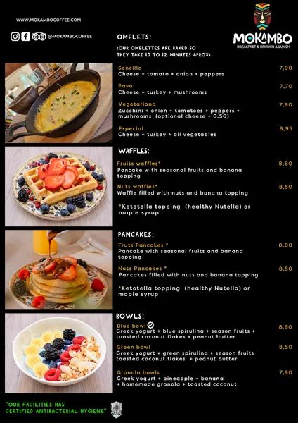menu 2 of Mokambo Breakfast & Brunch & Lunch Sevilla