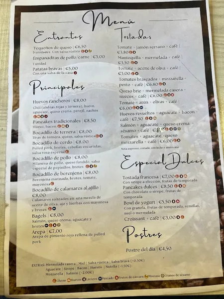 menu 0 of DMundos Café-Bistro