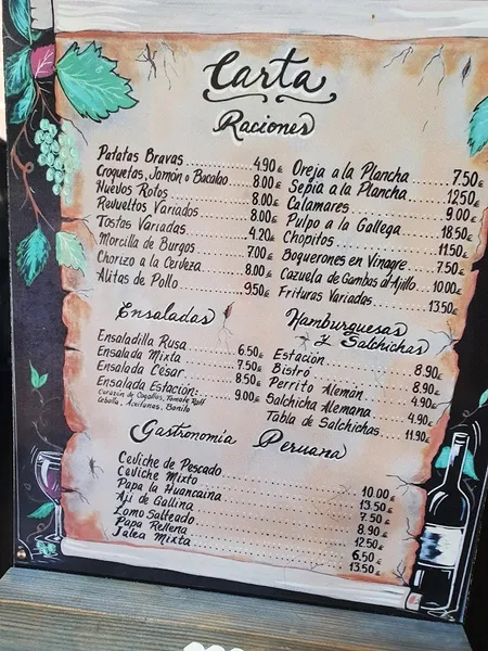 menu 0 of Cervecería y Café Estación 55