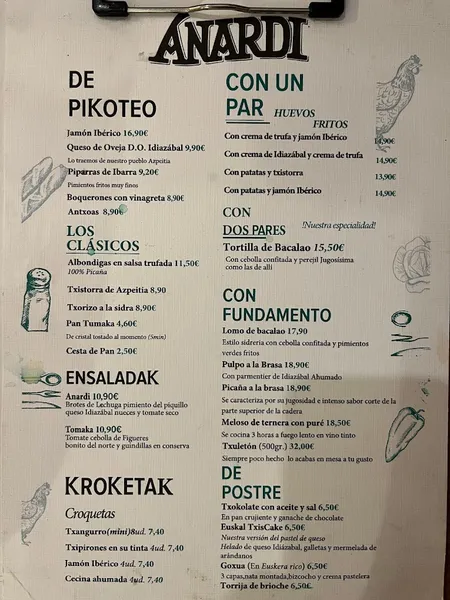 menu 0 of Anardi