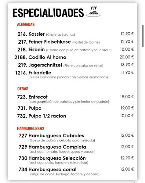 menu 2 of Bierwinkel Campanar