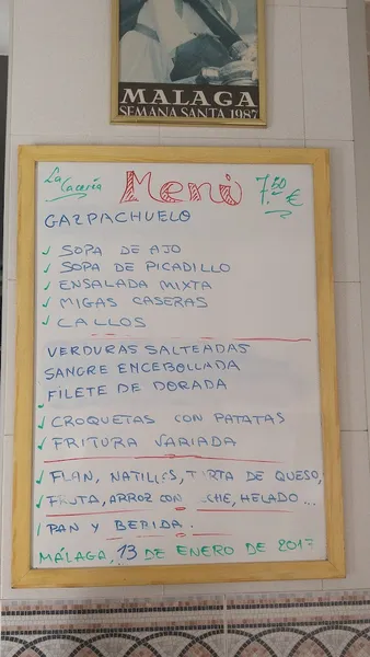 menu 0 of La Cacería