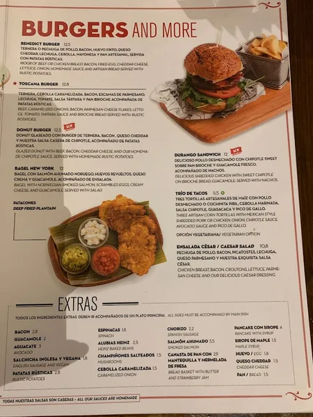 menu 0 of The Benedict Brunch Barcelona
