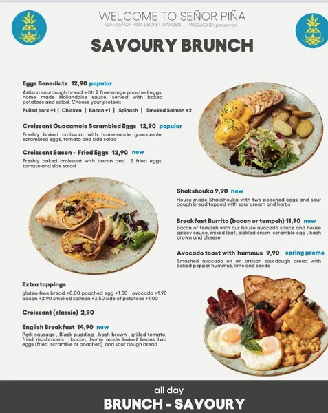 menu 0 of Señor Piña Terraza Gótico | Poke Bowl, Brunch & Açaí Bar