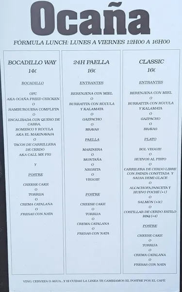menu 0 of Ocaña