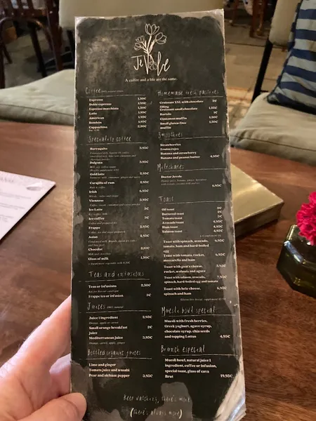 menu 0 of JevoleCoffee