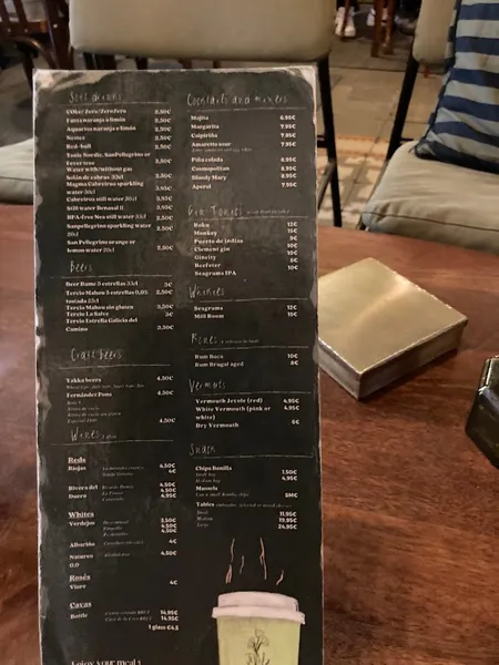 menu 2 of JevoleCoffee