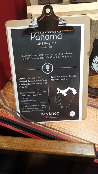 menu 1 of Cafetería Fanático