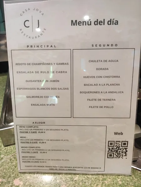 menu 0 of Cafetería Juka