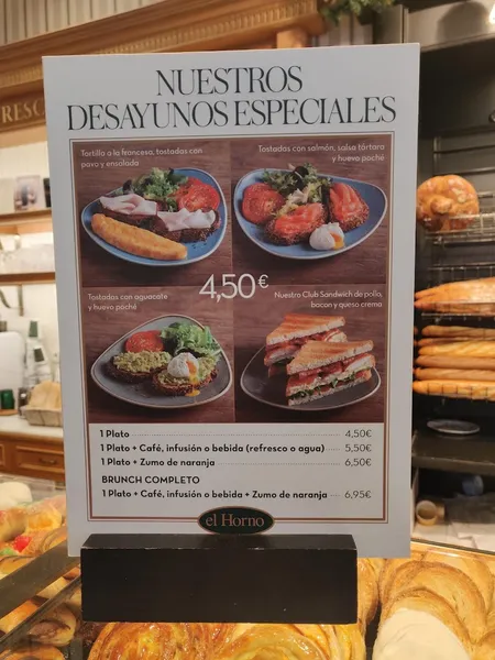 menu 2 of El Horno