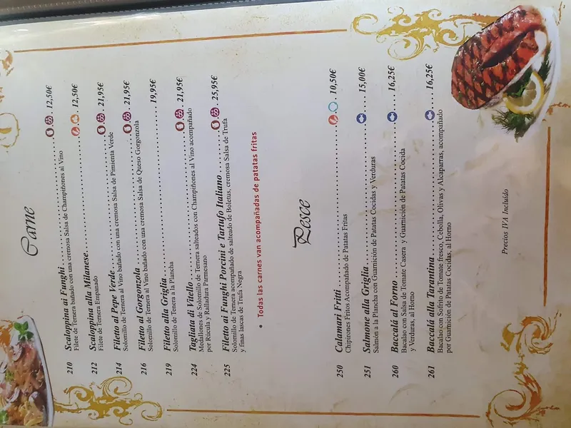 menu 1 of Restaurante Pizzeria L'Incontro (Santiago de Compostela)