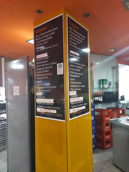 menu 1 of Bar Porras