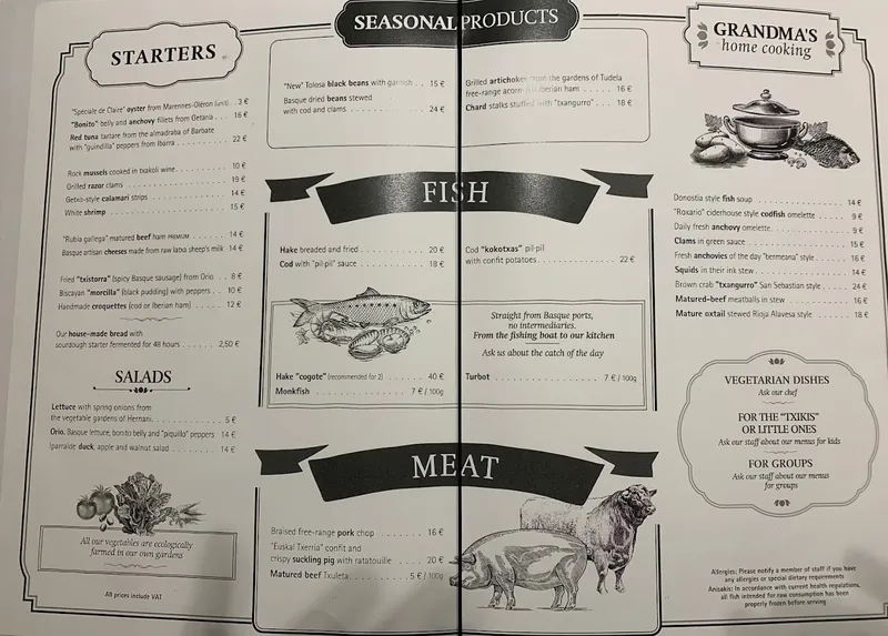 menu 0 of ORIO Fuencarral