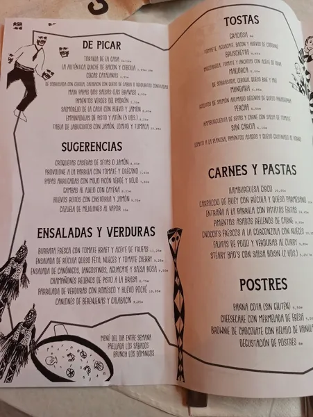 menu 1 of Circo de las Tapas