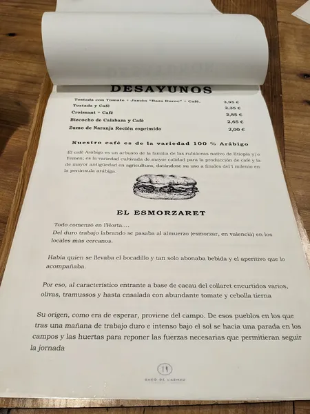 menu 1 of Restaurante Marina Alta 5 - Terraza Bar