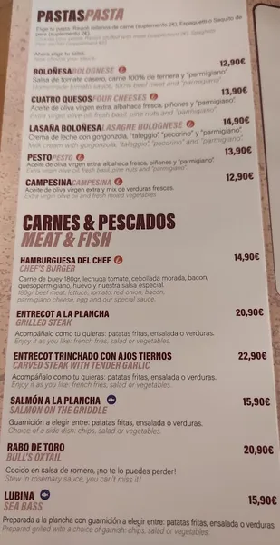 menu 1 of Restaurante ALMA