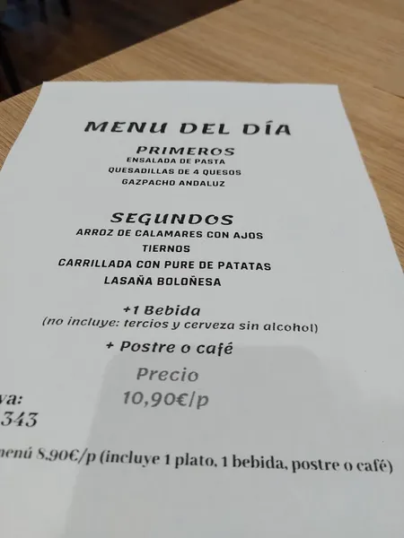 menu 2 of Restaurante ALMA