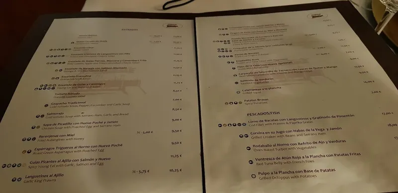 menu 2 of Restaurante Albanta