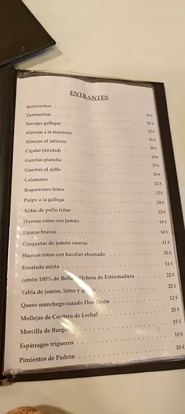 menu 1 of Restaurante Don Pulpo
