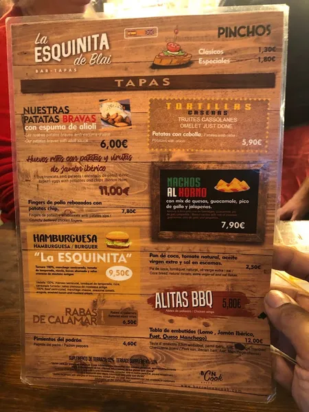 menu 2 of La Esquinita de Blai
