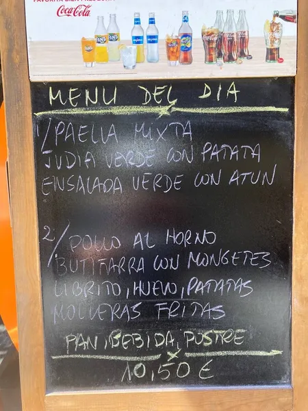 menu 1 of Manolo