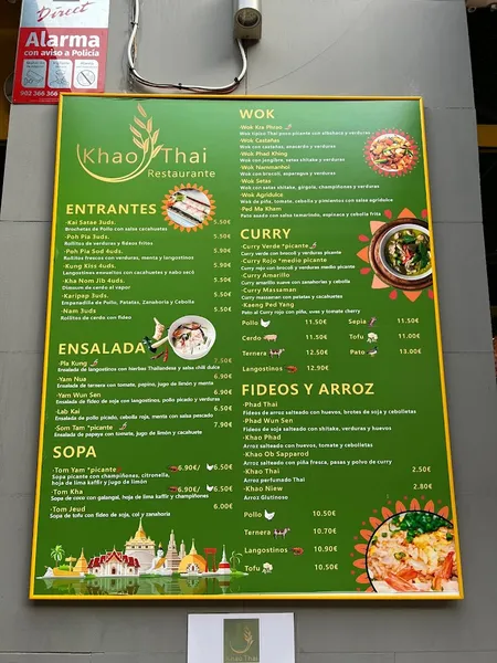 menu 1 of Khao Thai