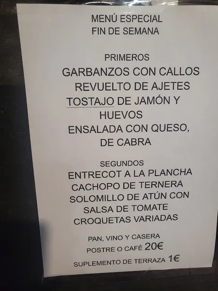 menu 0 of Restaurante Grand Mistral