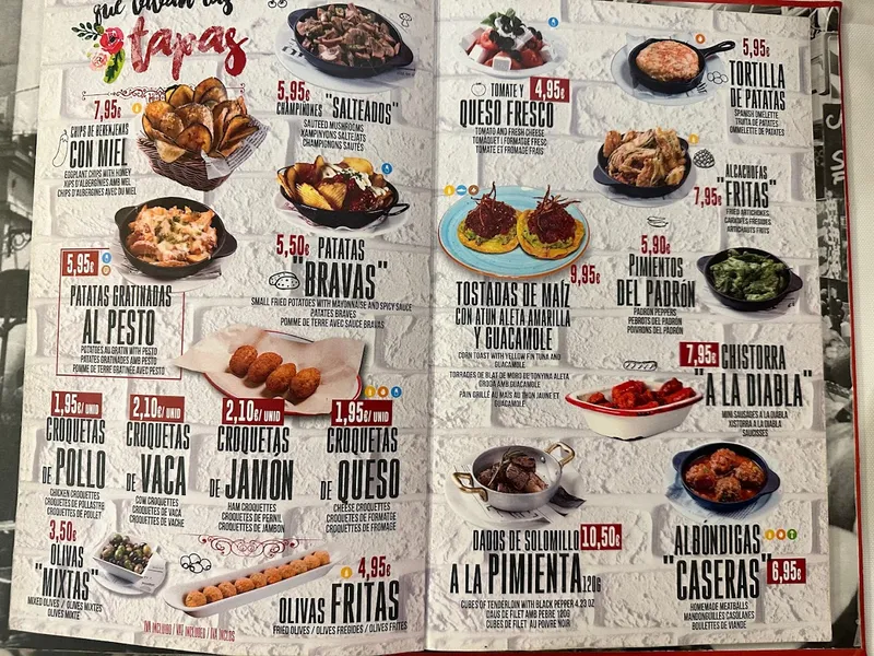 menu 0 of Restaurante La Boqueria