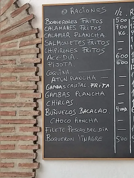 menu 1 of Restaurante El Cordobés