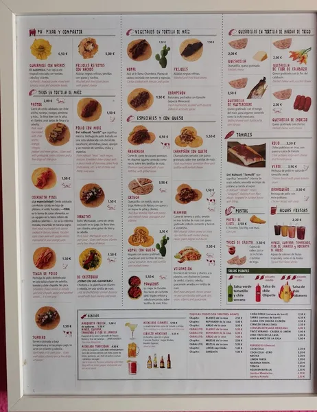 menu 0 of Tacos Chapultepec