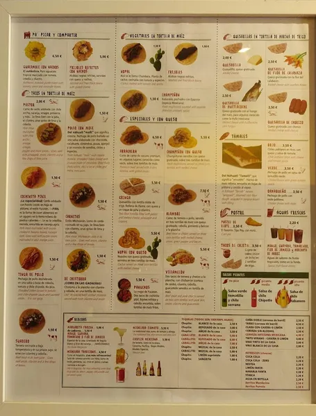 menu 2 of Tacos Chapultepec