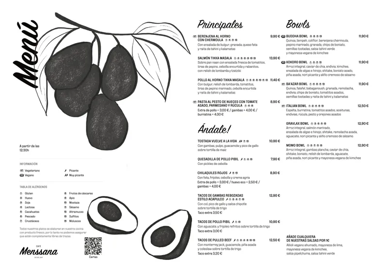 menu 0 of Café Menssana - Healthy Food Restaurant