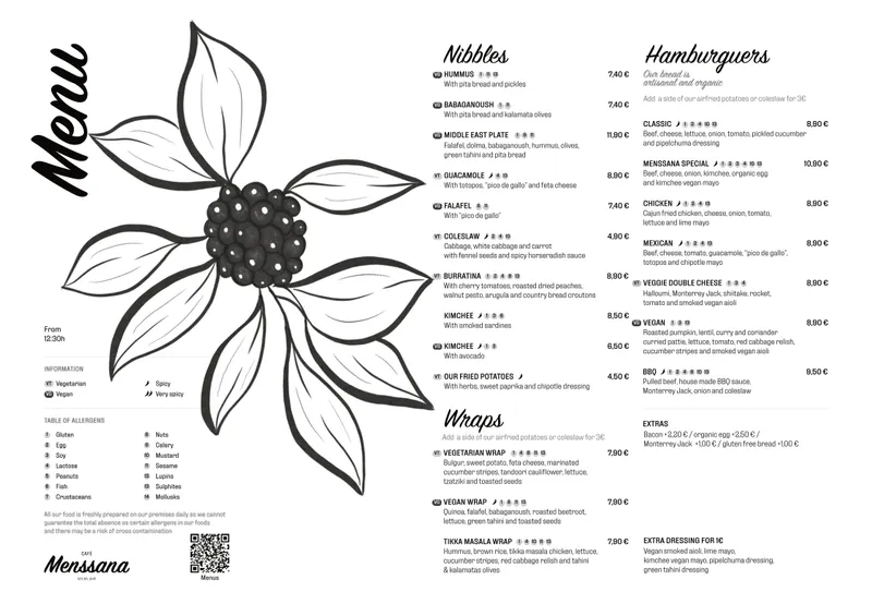 menu 1 of Café Menssana - Healthy Food Restaurant