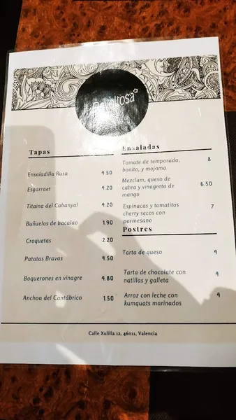 menu 2 of La Revoltosa Bar